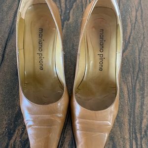 Italian made leather heels 7.5